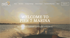 Desktop Screenshot of pier7marina.com
